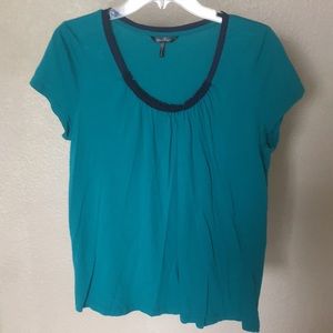 Teal Daisy Fuentes top